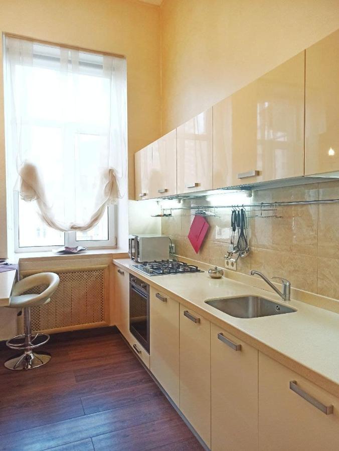 Двухуровневая Дизайнерская Квартира В Центре Киева Eksteriør billede